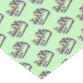 Alice in Wonderland Wit Konijn Kaninchen pastel Tafelkleed (Gekanteld)