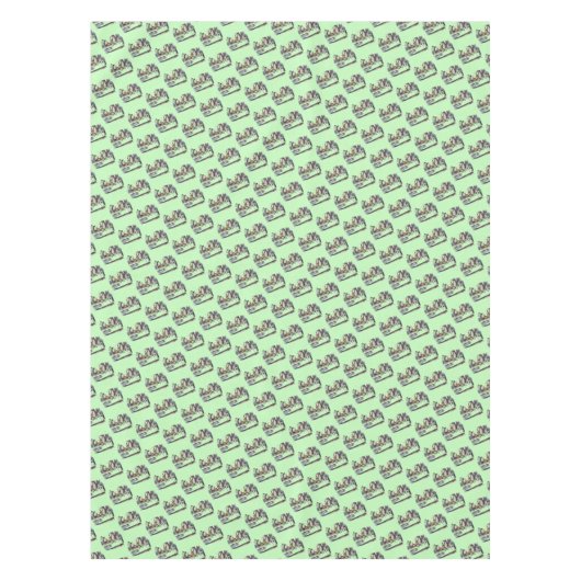 Alice in Wonderland Wit Konijn Kaninchen pastel Tafelkleed (Voorkant)