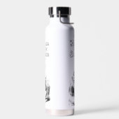 Alice in Wonderland wit konijn met horloge Waterfles (Links)