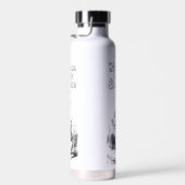 Alice in Wonderland wit konijn met horloge Waterfles (Rechts)