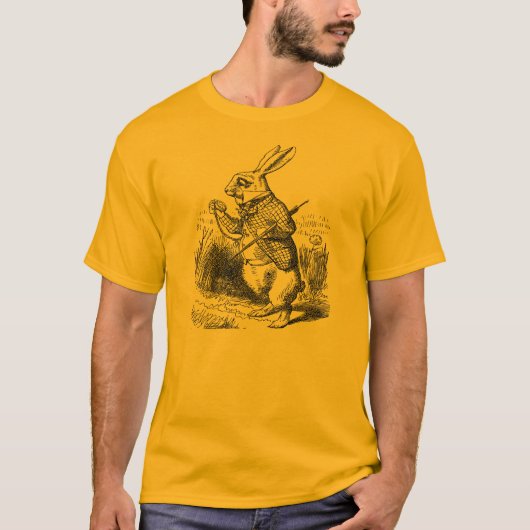Alice in wonderland, wit konijn t-shirt (Voorkant)