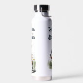 Alice in Wonderland Wit Konijn Volledige Kleur Waterfles (Links)