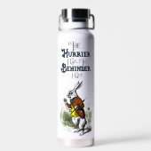 Alice in Wonderland Wit Konijn Volledige Kleur Waterfles (Achterkant)
