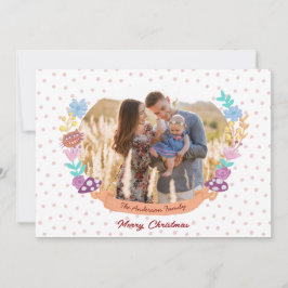 Alice in Wonderland witte Kerst foto Feestdagenkaart