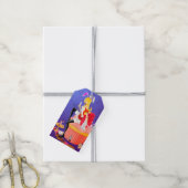Alice in Wonderland Witte Konijn  Cadeaulabel (Met Touw)
