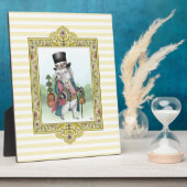 Alice in Wonderland Witte Konijn Draagt Kleren Fotoplaat (Zijkant)