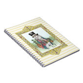 Alice in Wonderland Witte Konijn Draagt Kleren Notitieboek (Rechterzijde)