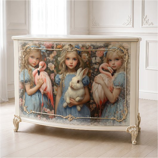 Alice in Wonderland Witte Konijn Flamingo Tissuepapier
