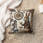 Alice in Wonderland witte konijn Kussen (Deken)