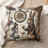 Alice in Wonderland witte konijn Kussen (Deken)