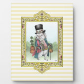 Alice in Wonderland Witte Konijn met Kleren aan Fotoplaat (Voorkant)