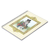 Alice in Wonderland Witte Konijn met Kleren aan Notitieboek (Linkerzijde)