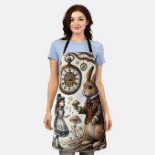 Alice in Wonderland witte konijn Schort (Gedragen)