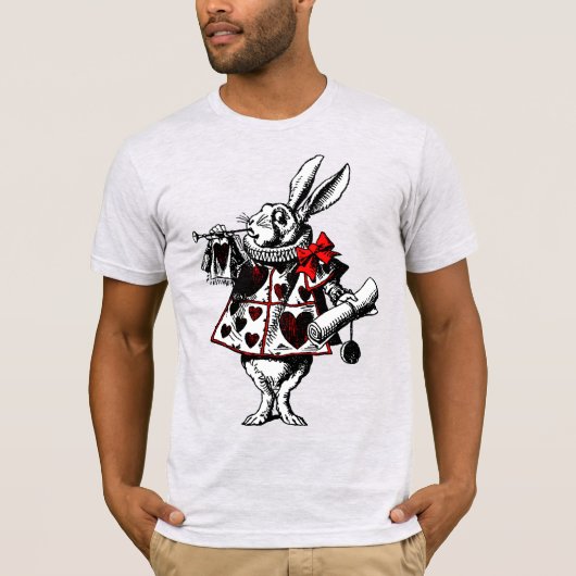 Alice In Wonderland Witte Konijn Shirt (Voorkant)