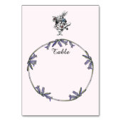 Alice in Wonderland Witte Konijn Tafel Kaart (Voorkant)