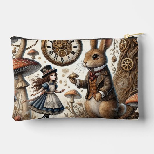 Alice in Wonderland Witte Konijn thee Kunst Etui (Achterkant)