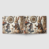 Alice in Wonderland Witte Konijn thee Kunst Gastenboek (Volledig)