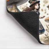 Alice in Wonderland Witte Konijn thee Kunst Muismat (Hoek)