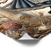 Alice in Wonderland Witte Konijn thee Kunst Perfect Poster (Hoek)