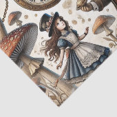 Alice in Wonderland Witte Konijn thee Kunst Tissuepapier (Detail)