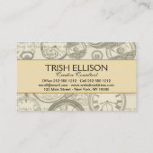 Alice in Wonderland Witte Konijn thee Kunst Visitekaartje (Achterkant)