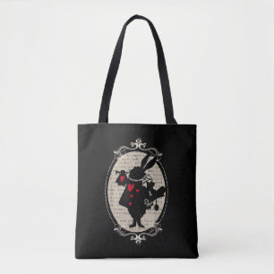 Alice In Wonderland Witte Konijn Vintage Boek Tote Bag