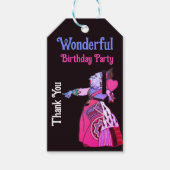  Alice in Wonderland Wonderful Birthday Cadeaulabel (Voorkant)