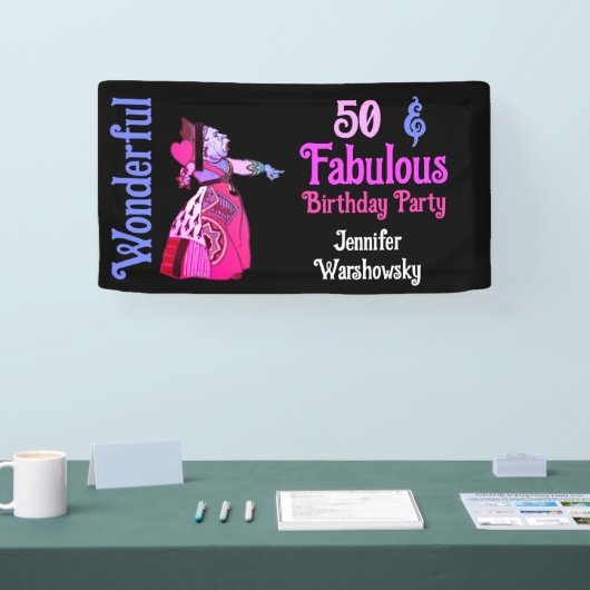  Alice in Wonderland Wonderful Birthday Spandoek (Beurs)