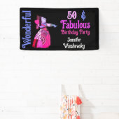  Alice in Wonderland Wonderful Birthday Spandoek (Insitu)
