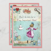 Alice in Wonderland wordt niet laat jarig Kaart (Voorkant / Achterkant)