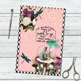  Alice in Wonderland Worm Rozen Tissuepapier