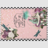 Alice in Wonderland Worm Rozen Tissuepapier (Voorkant)