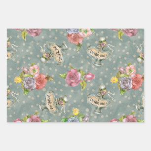 Alice in Wonderland Wrapping Paper 3 Design