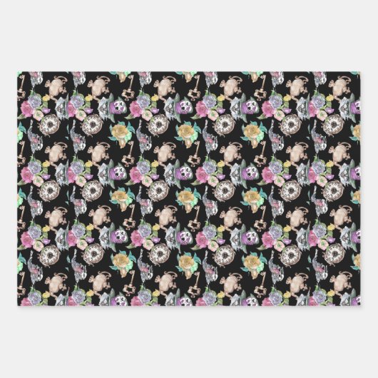 Alice in Wonderland Wrapping Paper 3 Design (Voorkant)