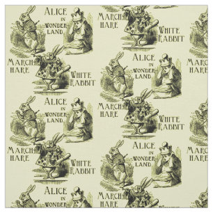 Alice in Wonderland Yellow Textile Stof