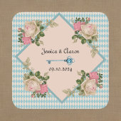 Alice in Wonderland Zachte Blauwe Harlekijn Kartonnen Onderzetters