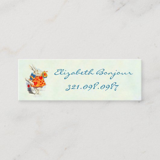 Alice in Wonderland - Zakelijk en visitekaartje Contactkaartje (Voorkant)