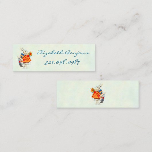 Alice in Wonderland - Zakelijk en visitekaartje Contactkaartje (Voorkant / Achterkant)