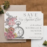Alice in Wonderland zeer belangrijke datum Save The Date<br><div class="desc">Laat je gast hun kalenders voor je zeer belangrijke afspraakje markeren met onze prachtig ontworpen Alice in Wonderland-themed bruiloft, behalve de date. Ideaal voor een Alice in Wonderland, de bruiloft. We hebben de iconische Alice in Wonderland wit konijnenschilderij zorgvuldig hersteld door het met de hand schetsen en het tot leven...</div>