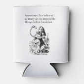 Alice in Wonderland, "Zes onmogelijke dingen" Blikjeskoeler (Voorkant)