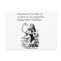 Alice in Wonderland, "Zes onmogelijke dingen"