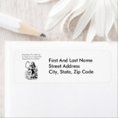 Alice in Wonderland, "Zes onmogelijke dingen" Etiket (Insitu)