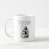 Alice in Wonderland, "Zes onmogelijke dingen" Koffiemok (Links)