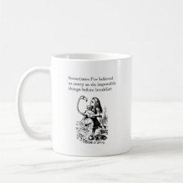 Alice in Wonderland, "Zes onmogelijke dingen" Koffiemok