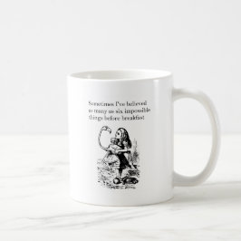 Alice in Wonderland, "Zes onmogelijke dingen" Koffiemok