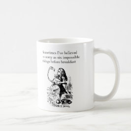 Alice in Wonderland, "Zes onmogelijke dingen" Koffiemok