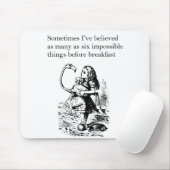 Alice in Wonderland, "Zes onmogelijke dingen" Muismat (Met muis)