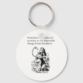 Alice in Wonderland, "Zes onmogelijke dingen" Sleutelhanger