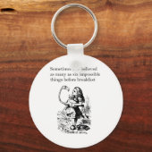 Alice in Wonderland, "Zes onmogelijke dingen" Sleutelhanger (Voorkant)