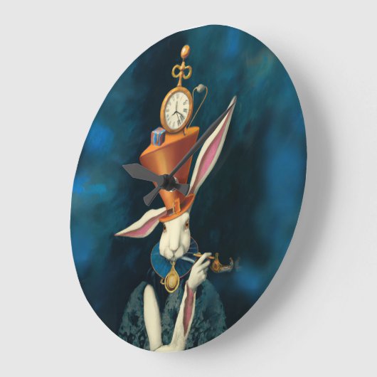 Alice in Wonderland's konijn, wandklok (Hoek)